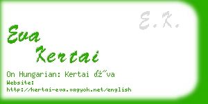 eva kertai business card